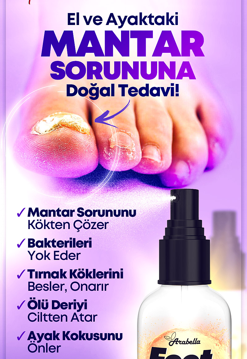 Foot Nail Sprey - Mantar Koku Ve Çatlaklara Karşı Koruyucu